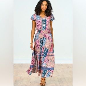 Never Been Worn Matilda Jane 'The Wildlife' Patchwork Maxi Dress  Size XL
